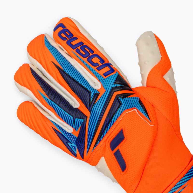Goalkeeper gloves Reusch Attrakt SpeedBump Guardian shocking orange/blue 4