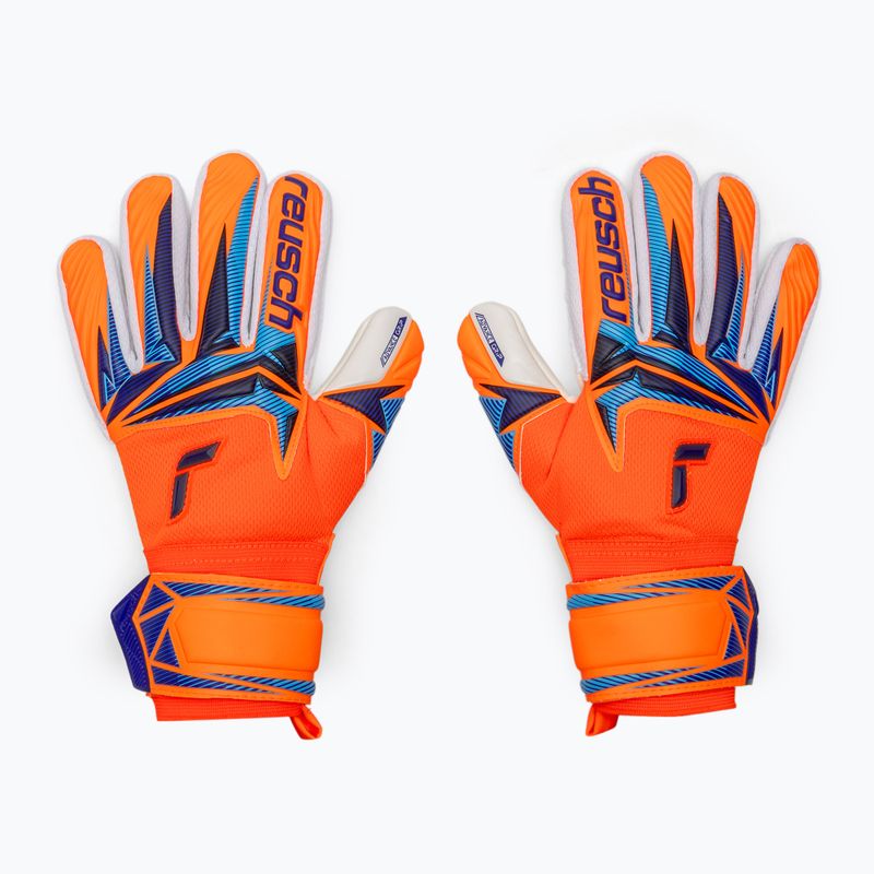 Goalkeeper gloves Reusch Attrakt Advance shocking orange/blue 2