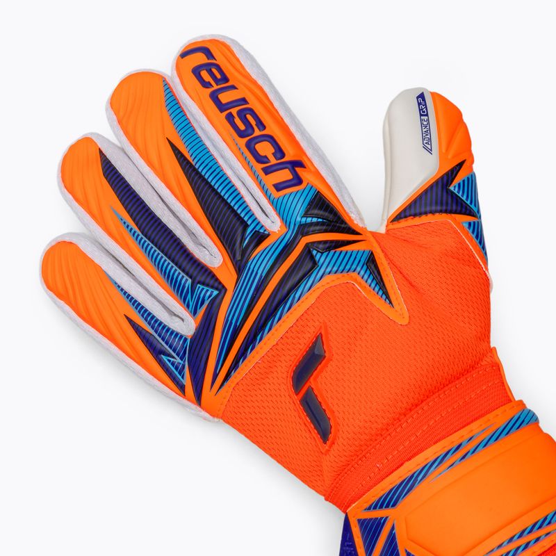 Goalkeeper gloves Reusch Attrakt Advance shocking orange/blue 4