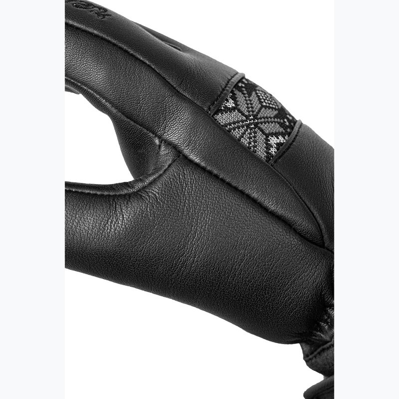 Women's ski gloves Reusch Charlize R-Tex XT black/steel gray/silver 7
