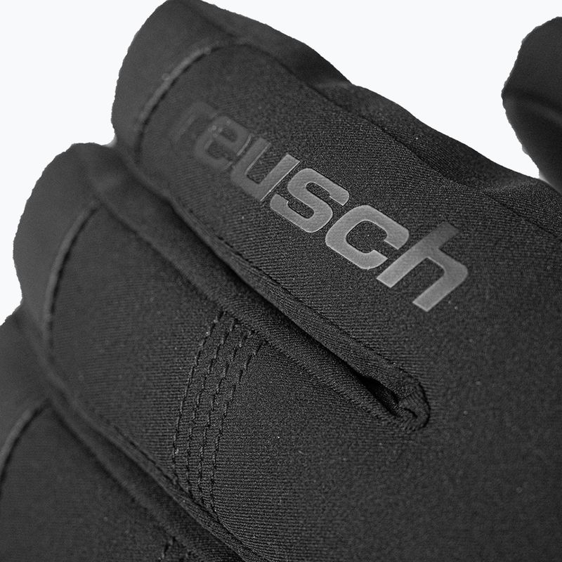 Ski gloves Reusch Morris GORE-TEX black/fire red 5