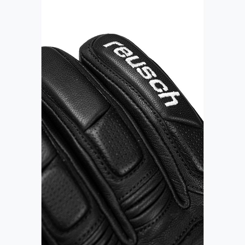 Ski gloves Reusch Profi SL black/dark granite/safety yellow 5