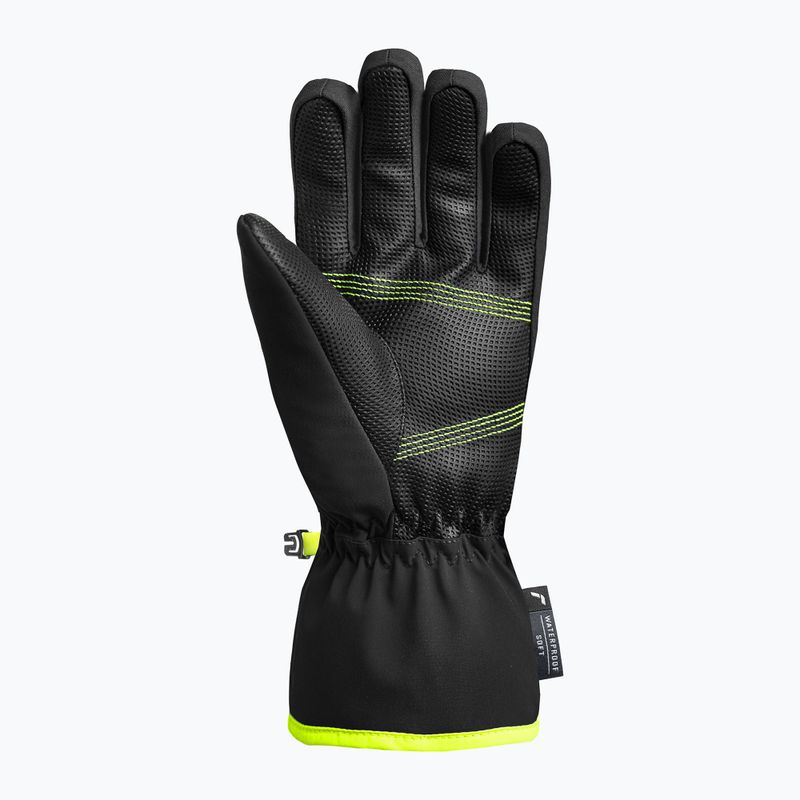 Children's ski gloves Reusch Wonder R-TEX® XT Junior blck/bril blu/safety yell 3