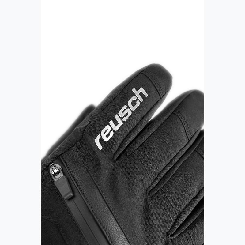 Children's ski gloves Reusch Lan R-Tex XT black/silver 4