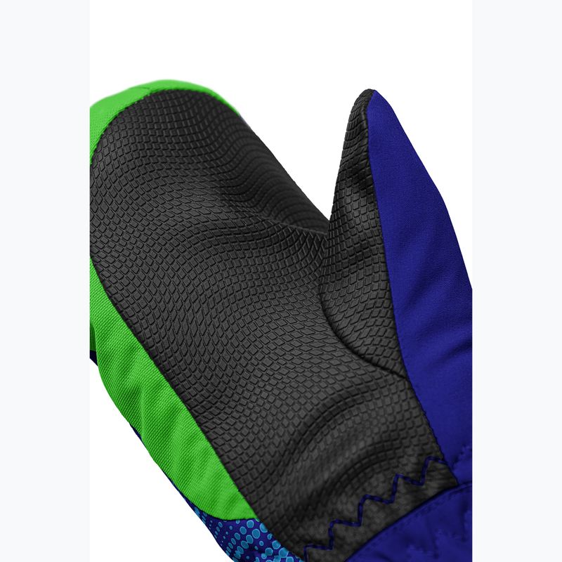 Children's ski gloves Reusch Maxi R-Tex XT Mitten surf the web/green gecko 5