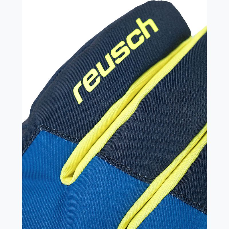 Children's ski gloves Reusch Leo R-Tex XT black/imperial blue/safety yellow 4