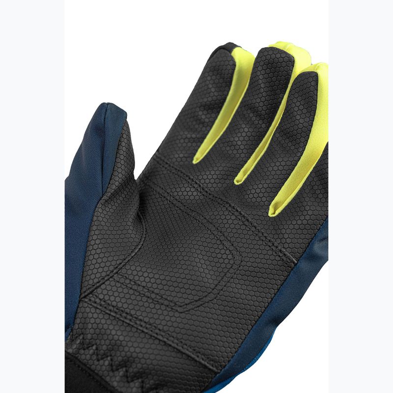 Children's ski gloves Reusch Leo R-Tex XT black/imperial blue/safety yellow 6