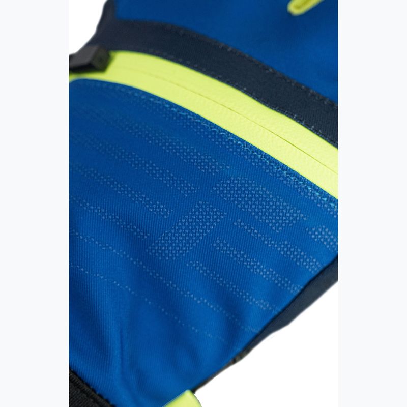 Children's ski gloves Reusch Leo R-Tex XT black/imperial blue/safety yellow 7
