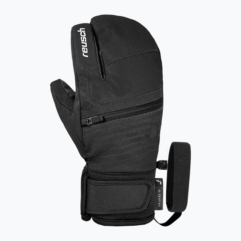 Children's ski gloves Reusch Leo R-Tex XT Lobster black/white 2