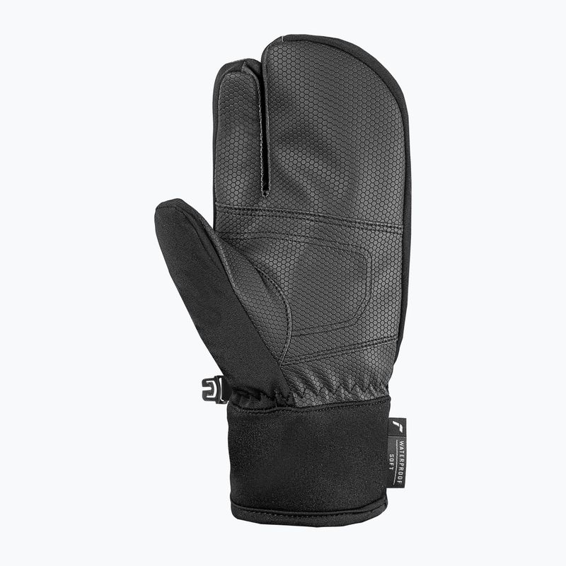 Children's ski gloves Reusch Leo R-Tex XT Lobster black/white 3