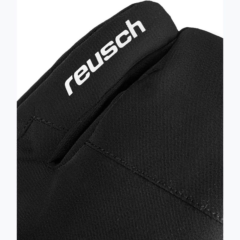 Children's ski gloves Reusch Leo R-Tex XT Lobster black/white 4