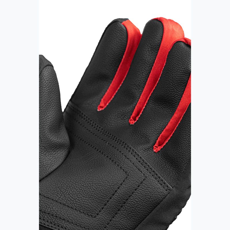 Children's ski gloves Reusch Rocket GORE-TEX black/black melange/fire red 5