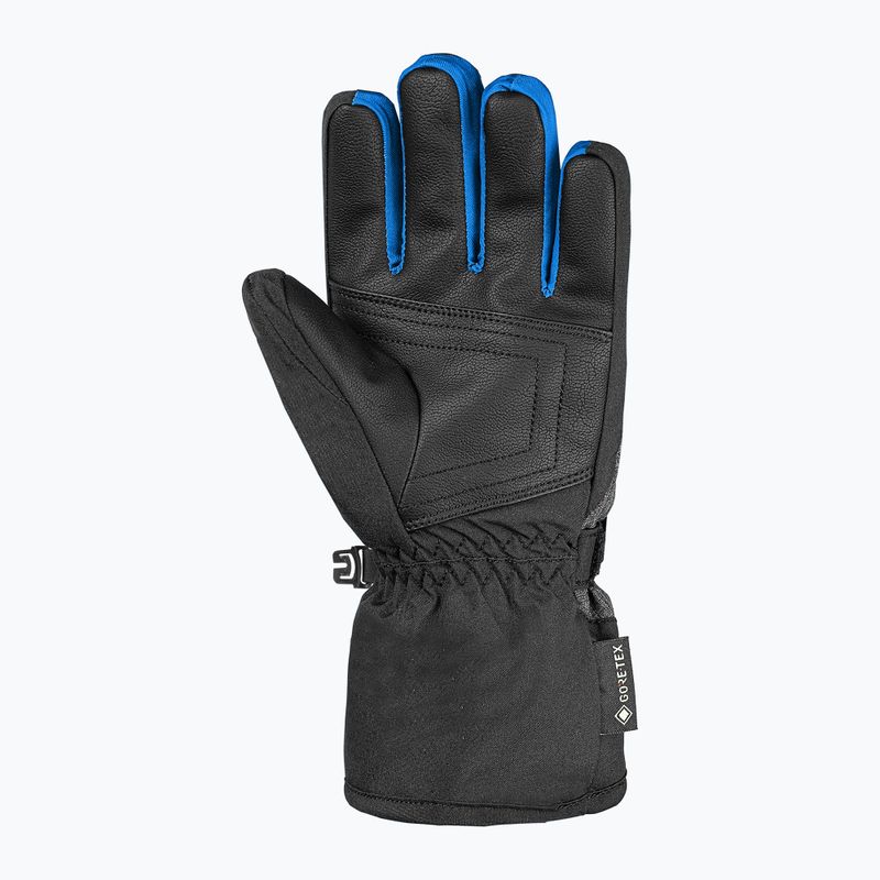 Children's ski gloves Reusch Rocket GORE-TEX black/black melange/brilliant blue 3