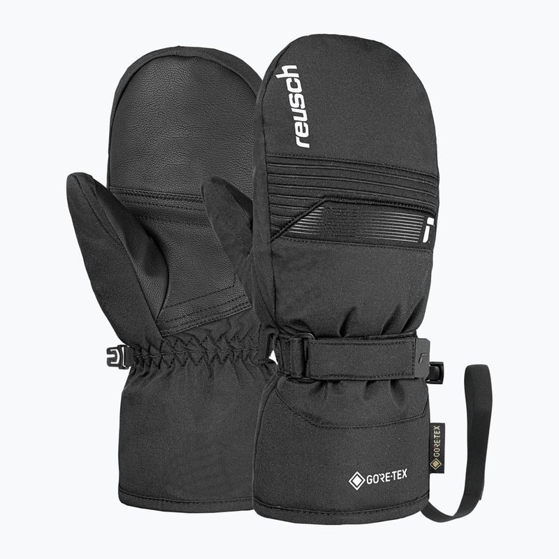 Children's ski gloves Reusch Rocket GORE-TEX black/white
