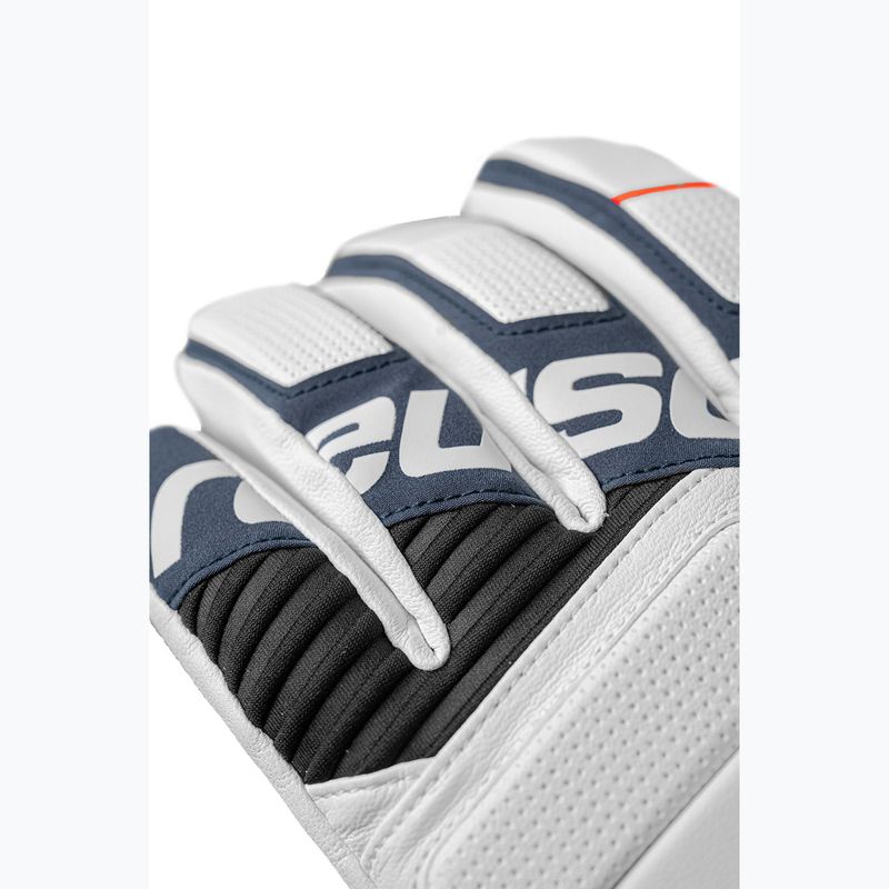 Ski gloves Reusch Speed Project white/dress blue 5