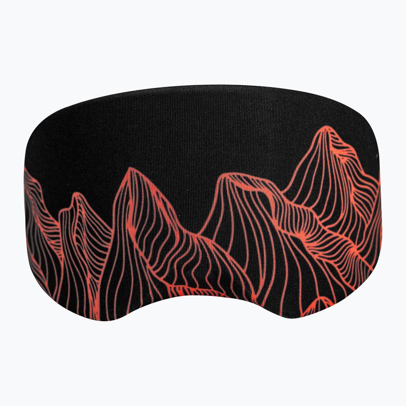Goggle case Reusch Goggle Cover black/fluo red 3