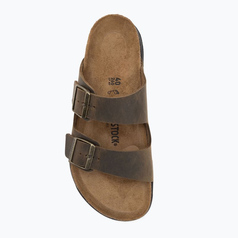 BIRKENSTOCK Arizona CT LEOI Regular faded khaki flip-flops 5