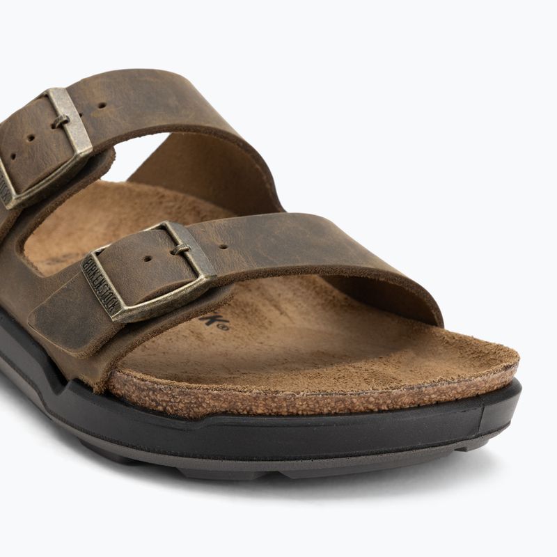 BIRKENSTOCK Arizona CT LEOI Regular faded khaki flip-flops 7