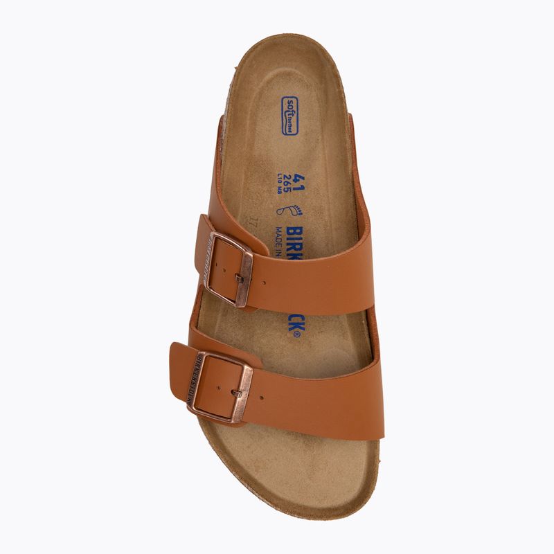 BIRKENSTOCK Arizona SFB BF Regular ginger brown slides 5