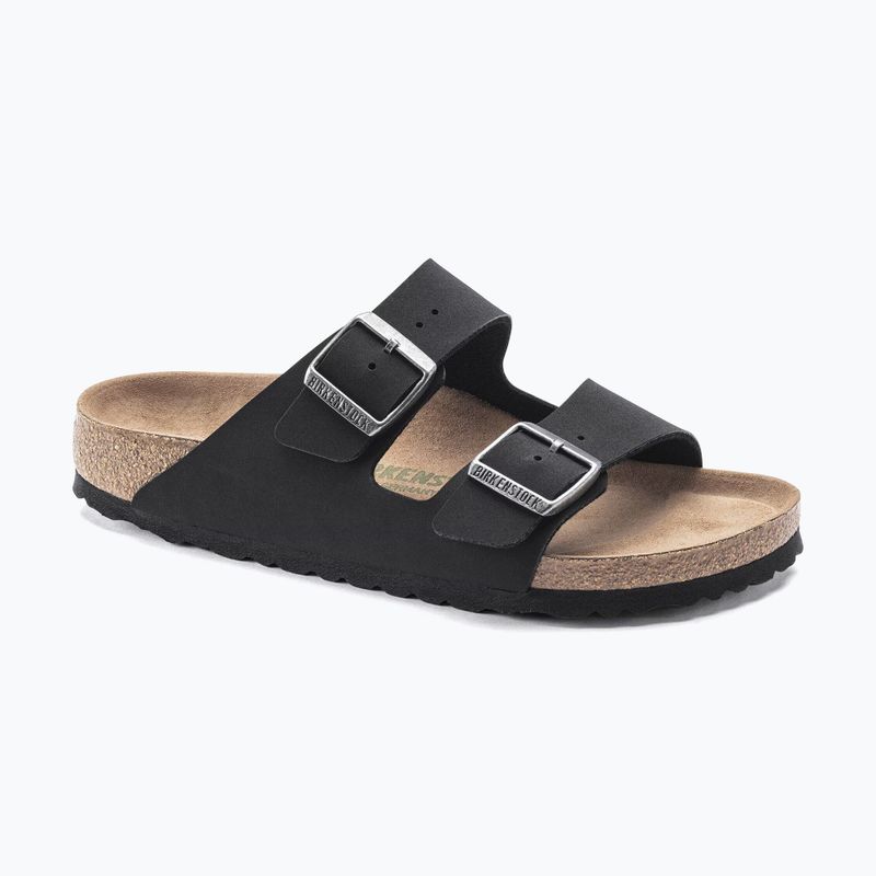Slides BIRKENSTOCK Arizona Vegan Birkibuc Narrow black