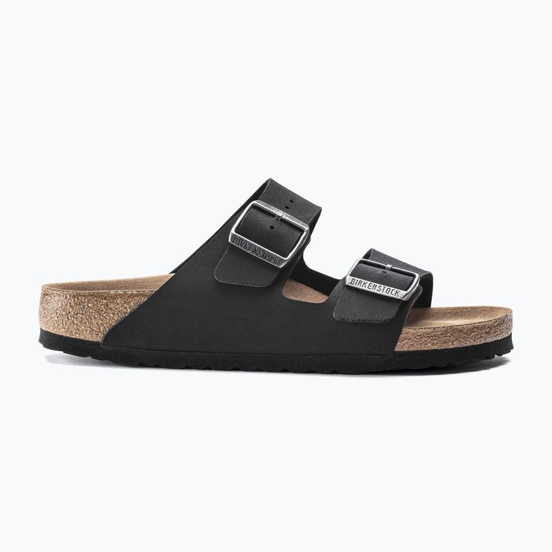 Slides BIRKENSTOCK Arizona Vegan Birkibuc Narrow black 2