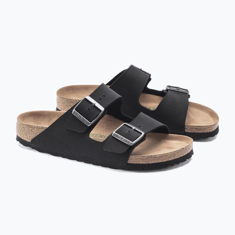 Slides BIRKENSTOCK Arizona Vegan Birkibuc Narrow black 3