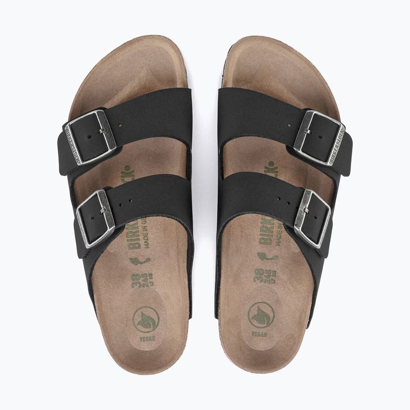 Slides BIRKENSTOCK Arizona Vegan Birkibuc Narrow black 4