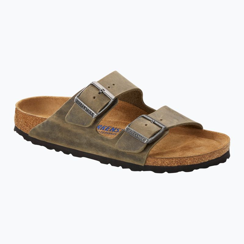 BIRKENSTOCK Arizona SFB LEOI Narrow faded khaki flip-flops 8