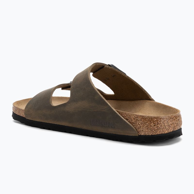 BIRKENSTOCK Arizona SFB LEOI Narrow faded khaki flip-flops 3