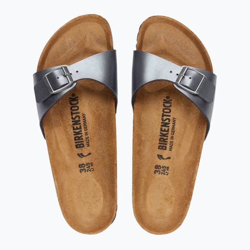 BIRKENSTOCK Madrid BF Narrow metallic black flip-flops 3