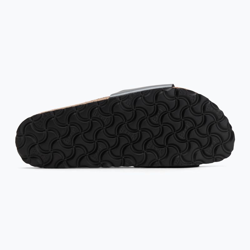 BIRKENSTOCK Madrid BF Narrow metallic black flip-flops 4