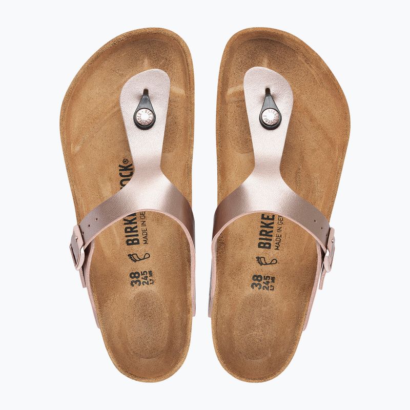 Women's slides BIRKENSTOCK Gizeh Birko-Flor copper 3