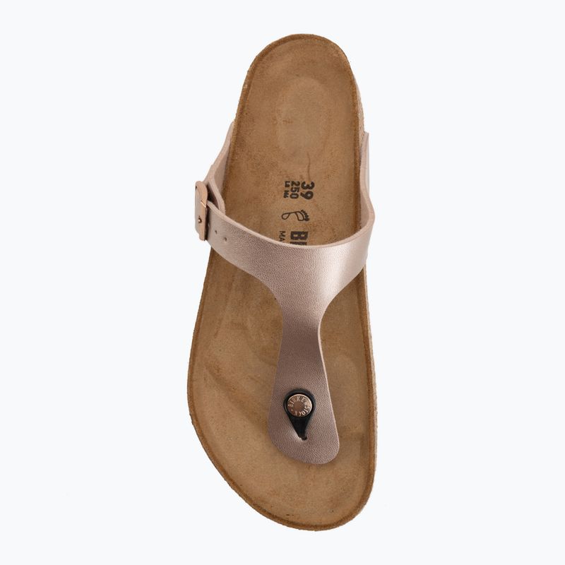 Women's slides BIRKENSTOCK Gizeh Birko-Flor copper 5