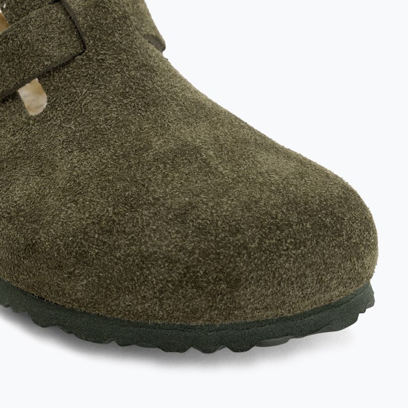 Slides BIRKENSTOCK Boston Suede Leather thyme 7