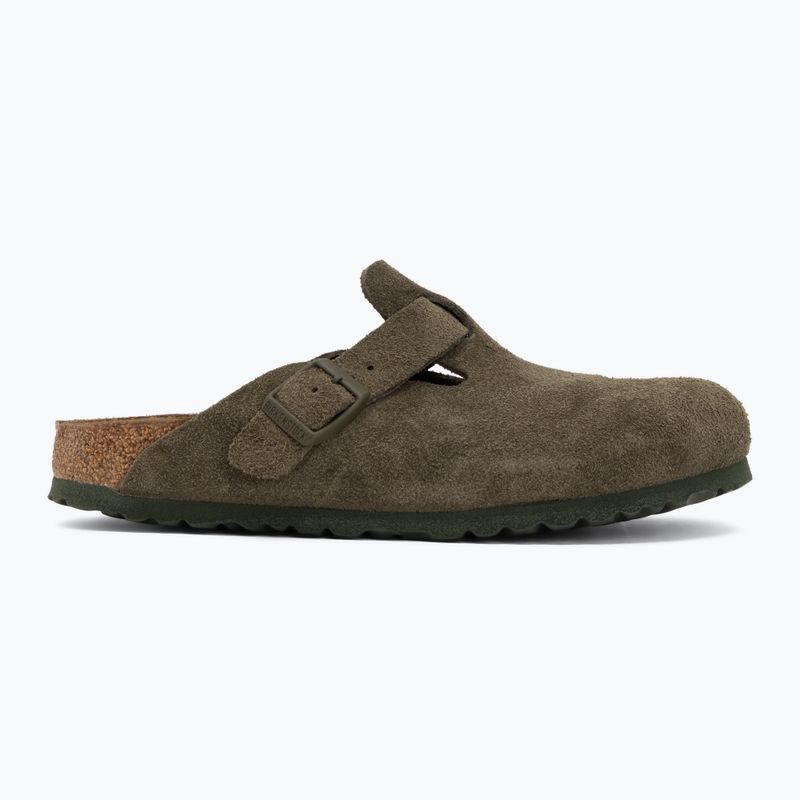Slides BIRKENSTOCK Boston Suede Leather thyme 2