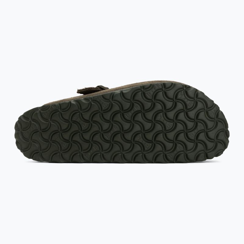 Slides BIRKENSTOCK Boston Suede Leather thyme 4
