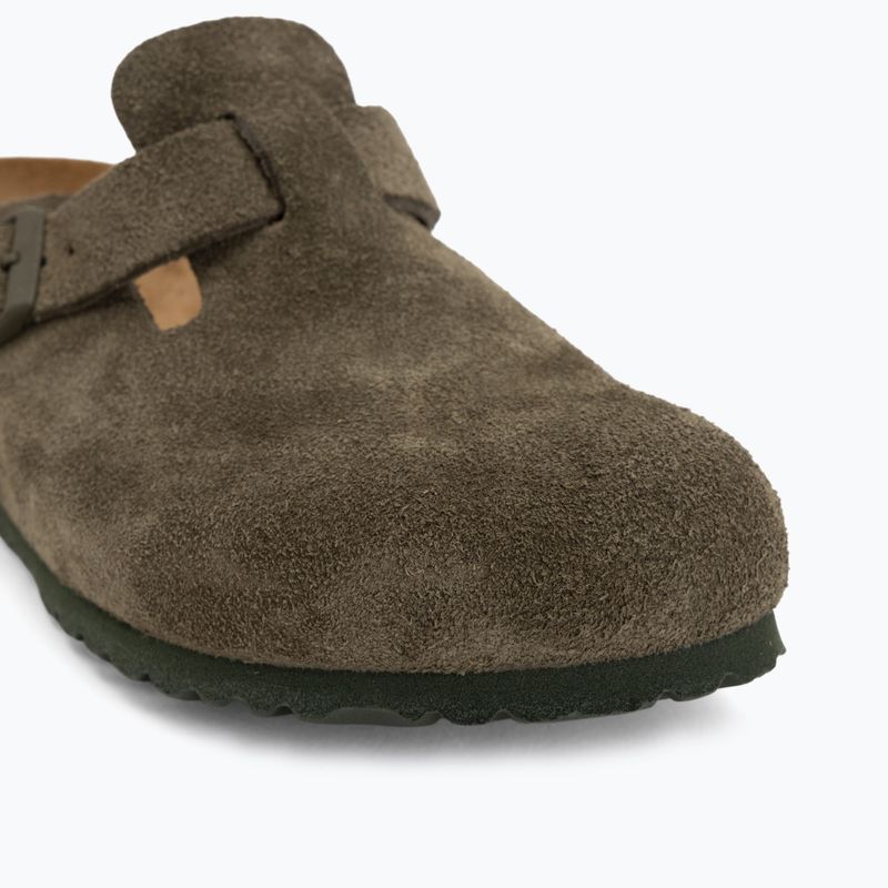 Slides BIRKENSTOCK Boston Suede Leather thyme 7