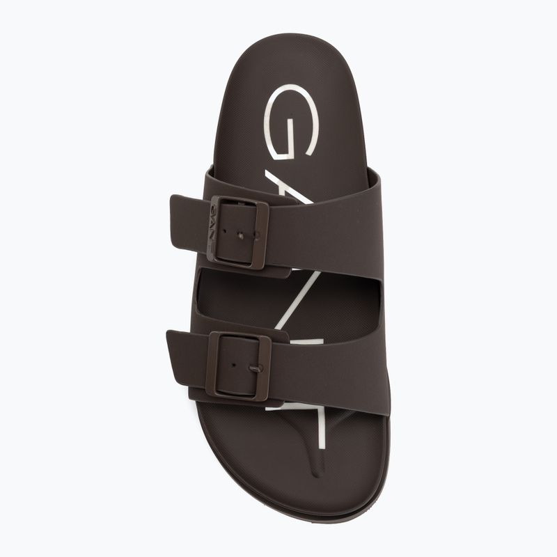 Men's flip-flops GANT Palbuddy dark brown 5
