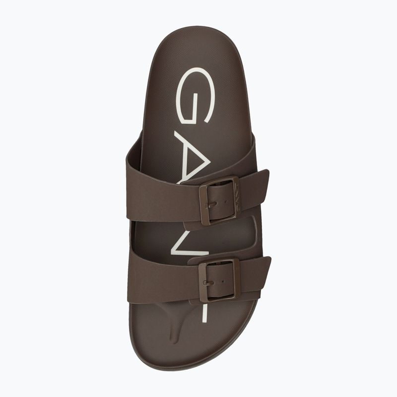 Men's flip-flops GANT Palbuddy dark brown 5