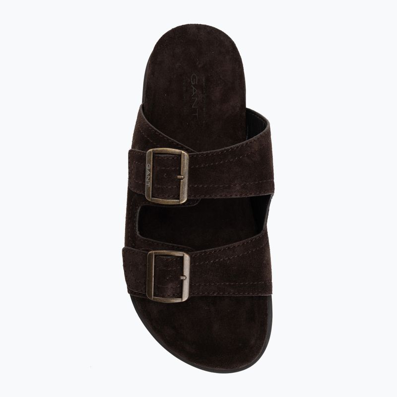 Men's slides GANT Fairfo dark brown 5