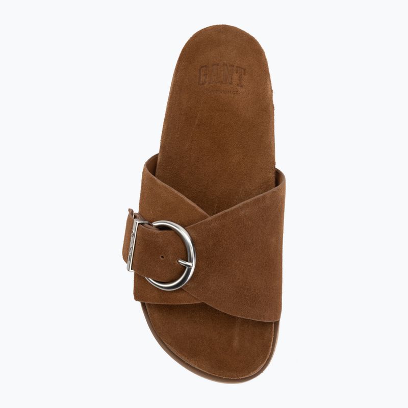 Women's flip-flops GANT Mardale cognac 5