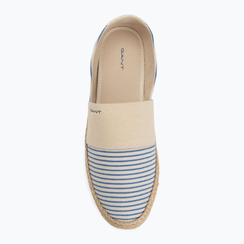 Women's espadrilles GANT Raffiaville blue/cream 5