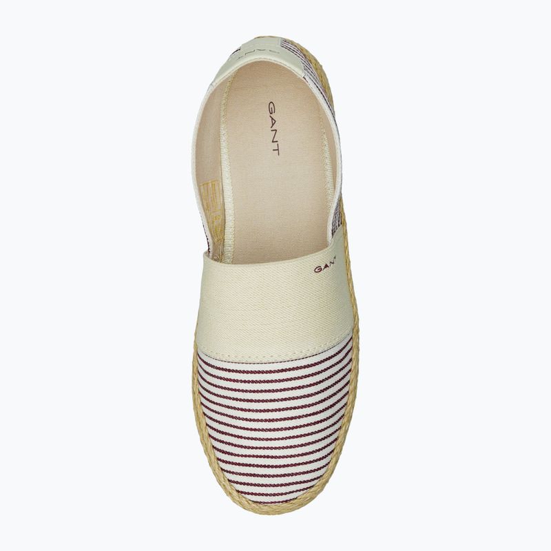 Women's espadrilles GANT Raffiaville brown/cream 5