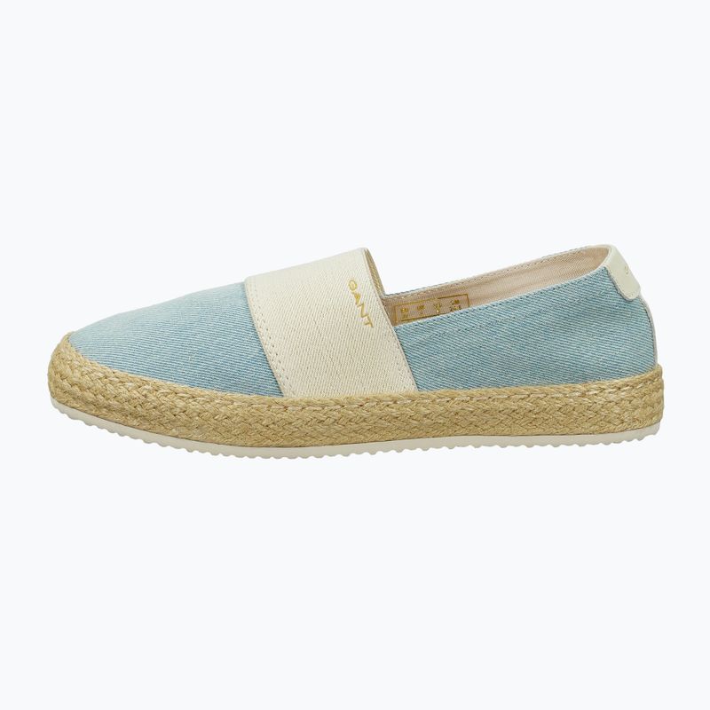 Women's espadrilles GANT Raffiaville light blue/cream 2