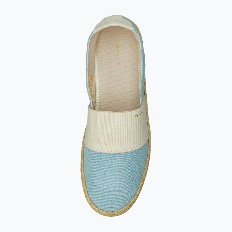 Women's espadrilles GANT Raffiaville light blue/cream 5