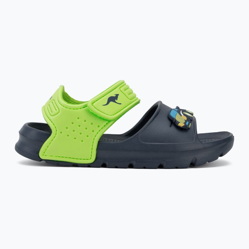 Children's sandals Kangaroos KangaSwim II dk navy/lime 2