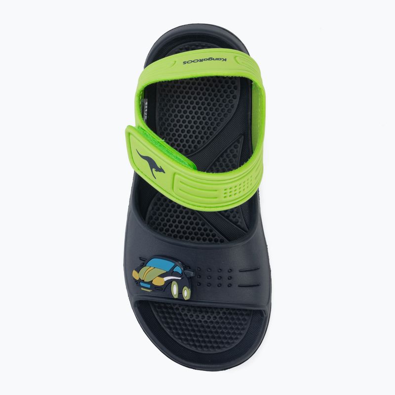 Children's sandals Kangaroos KangaSwim II dk navy/lime 5