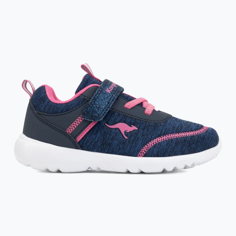 Children's shoes KangaROOS KY-Chummy EV dk navy/fandango pink 2