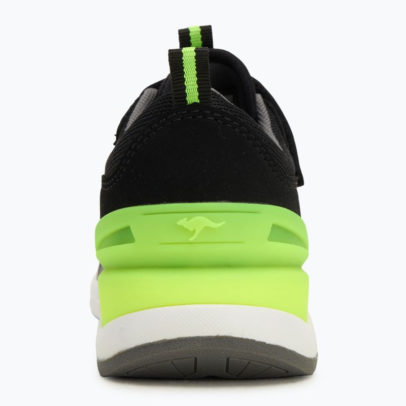 KangaROOS KD-Gym EV jet black/neon yellow children's shoes 6