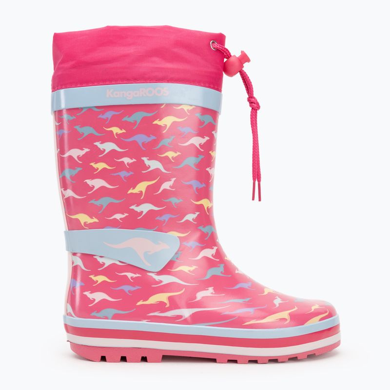 KangaROOS K-Summerrain fandago pink/kangaroo children's wellingtons 2